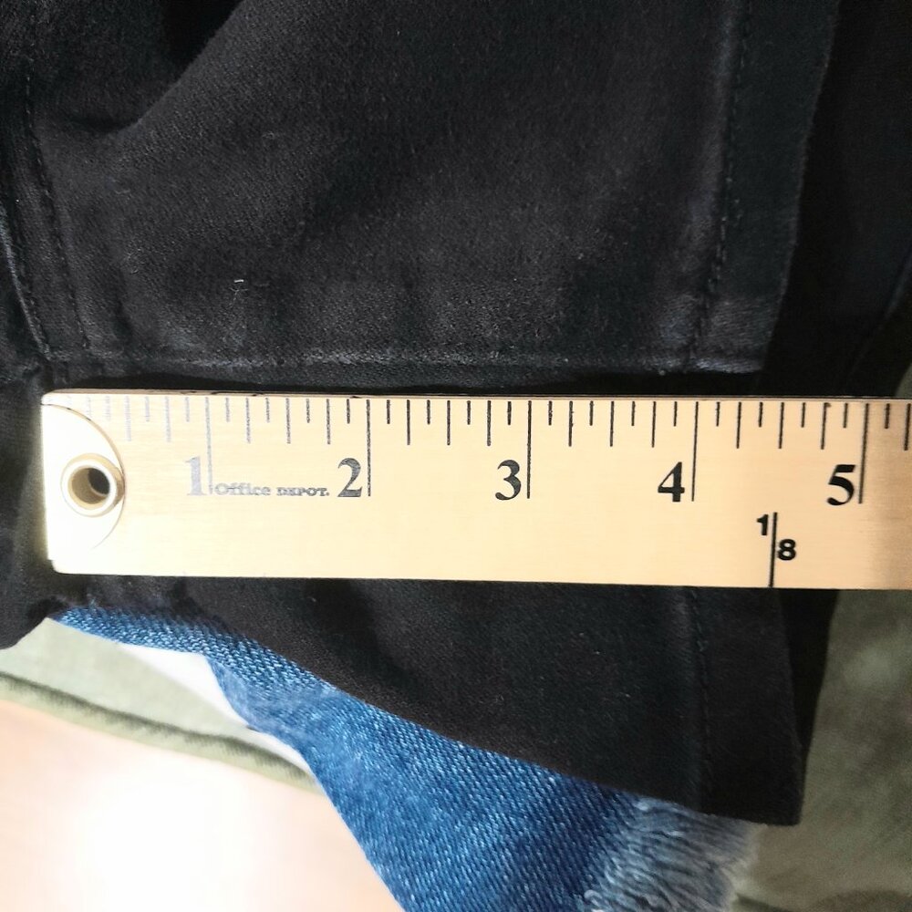 1822 DENIM Black Shorts Plus Size 16 - Picture 8 of 9